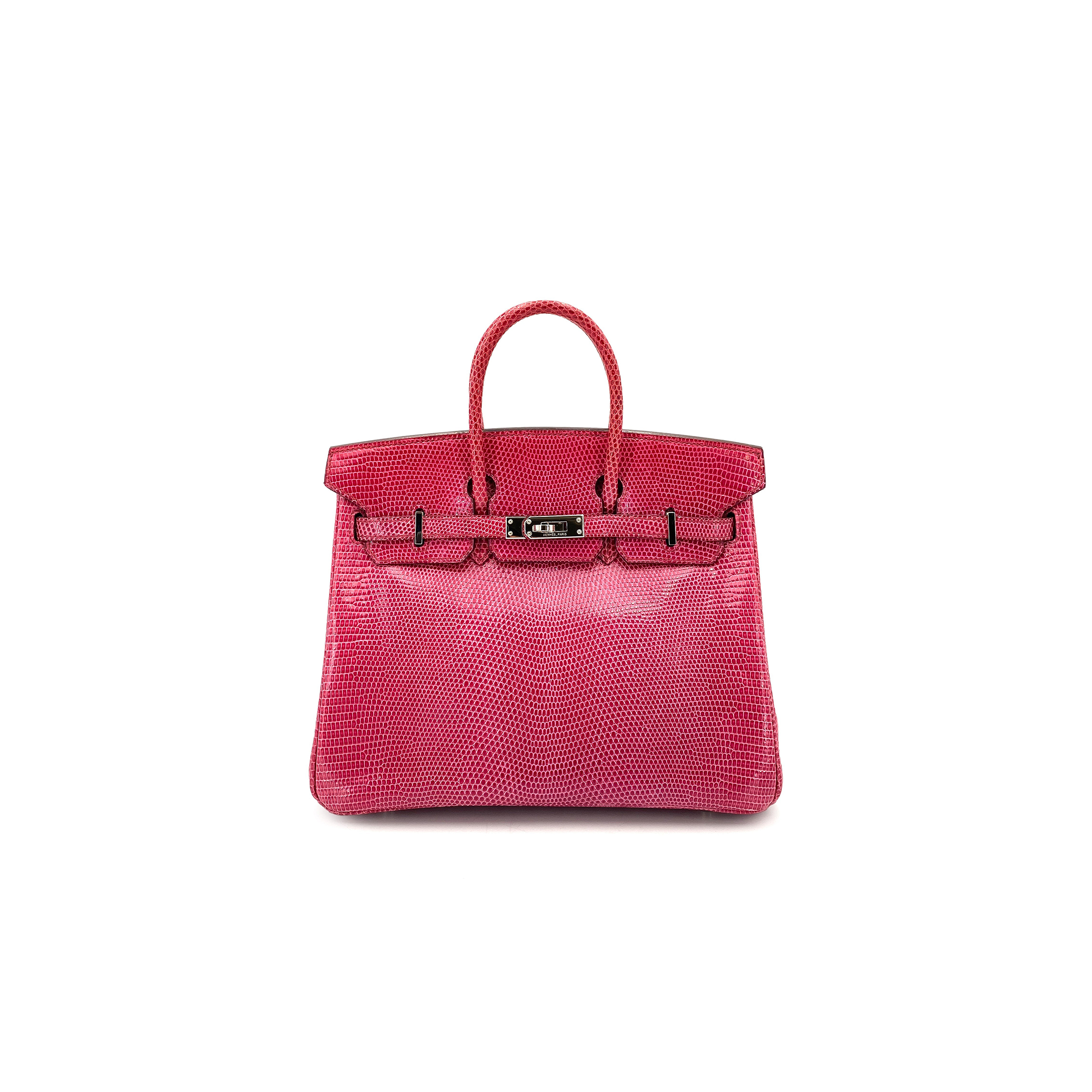H**mes birkin 25 fuchsia lizard phw (25*18*14cm)
